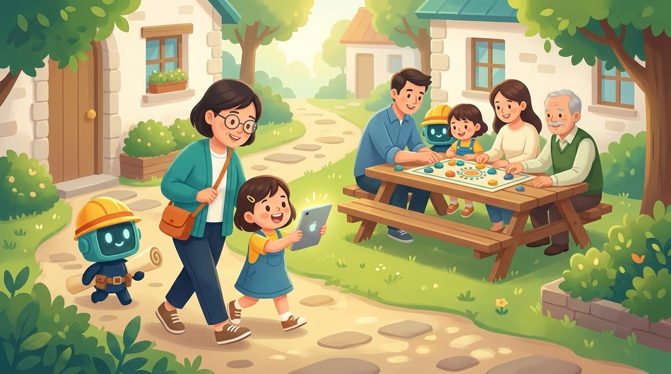 같이 걷는 손주 길 장면