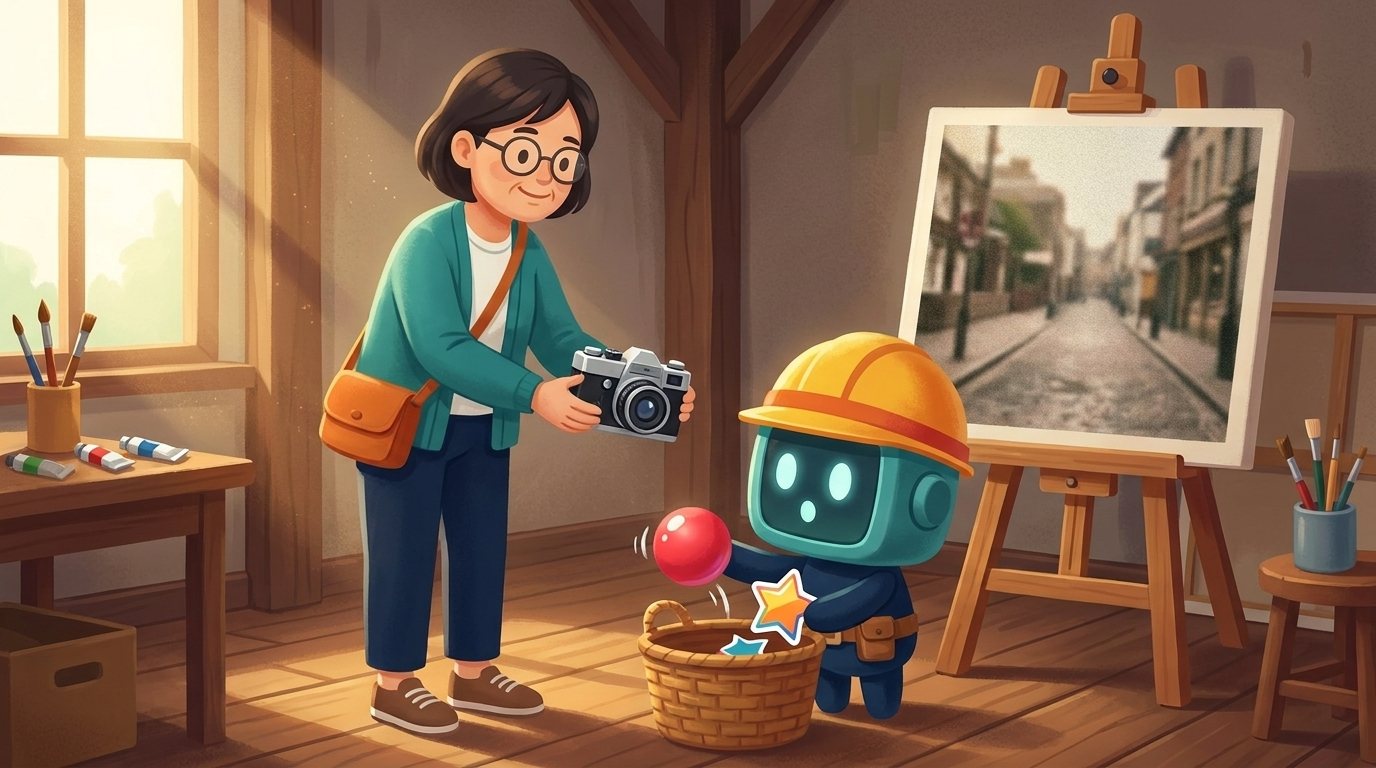 일부러 거칠게 장면