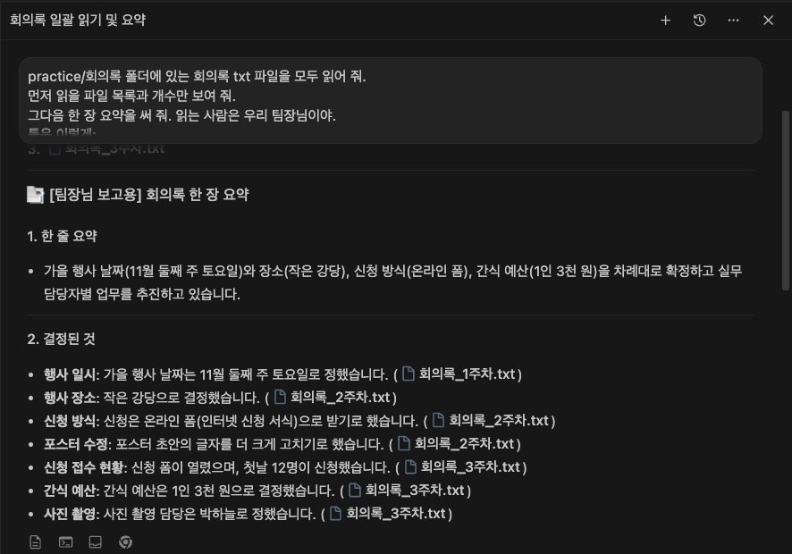 요약 문장 끝마다 (회의록_1차.txt) 같은 괄호가 붙어 있어요. 무엇일까요?