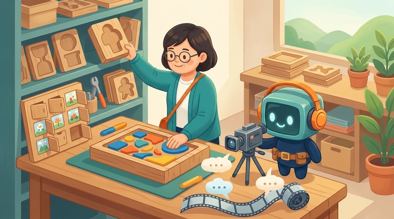 만드는 작업대 장면