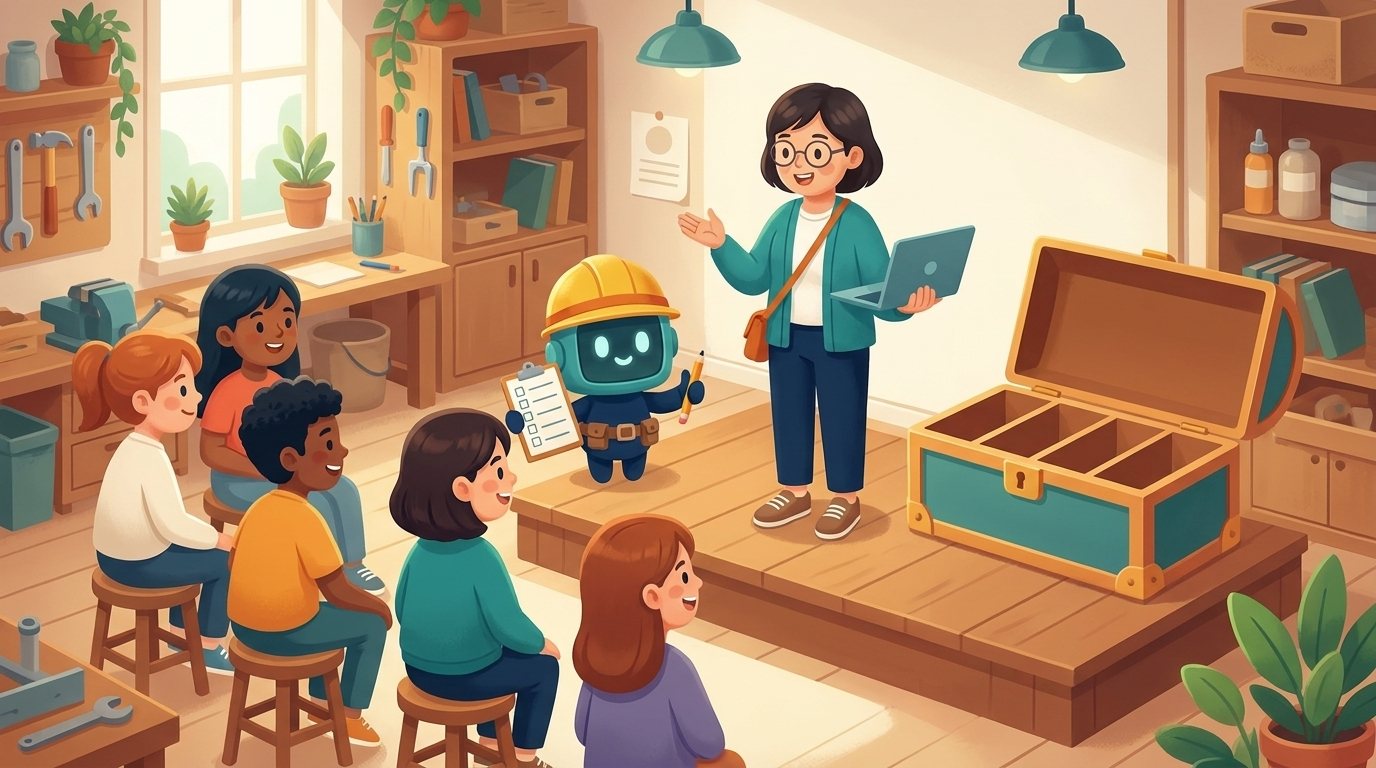 시범 수업 무대 장면