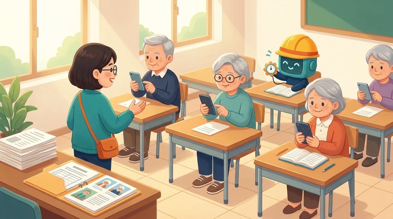 작은 무대 연습 장면