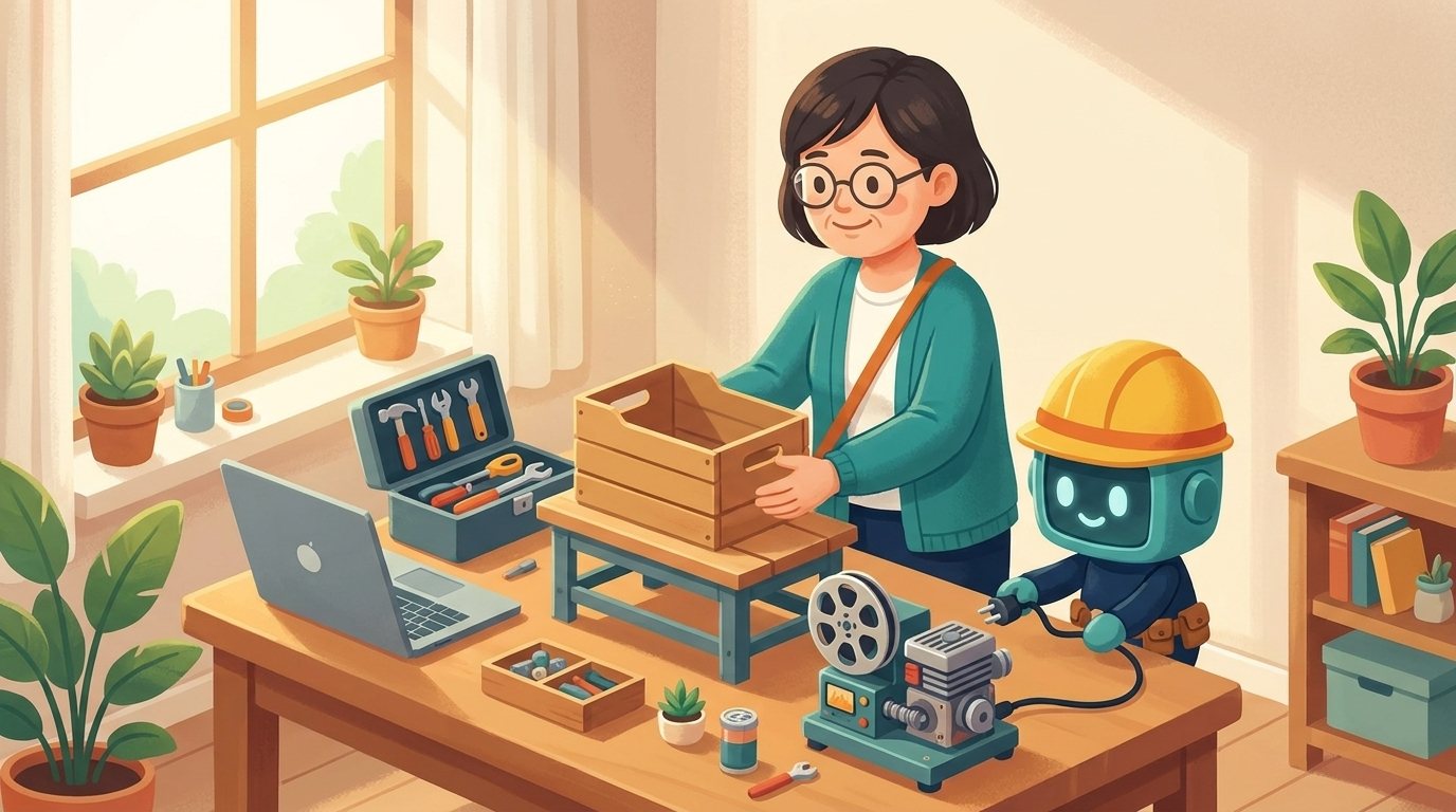 영상 바이브코딩 — 말로 만드는 내 수업 영상 여행 시작 장면
